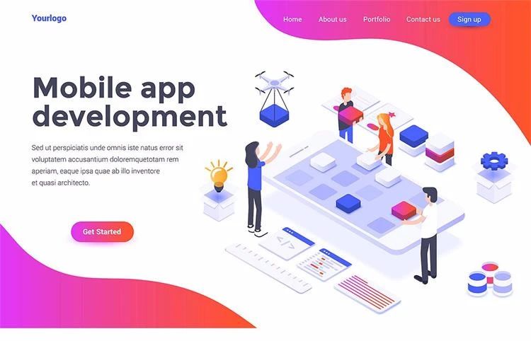 精选40款国外商务科技2.5D插画矢量素材+中文教程【110期】