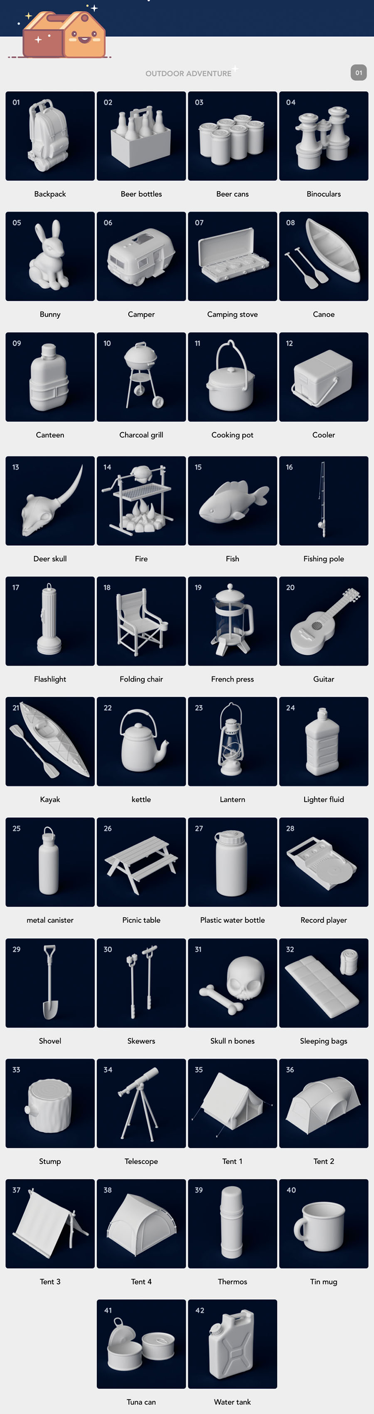 我用了这套素材，设计费竟涨了3倍！灰猩猩3D模型合集【937期】