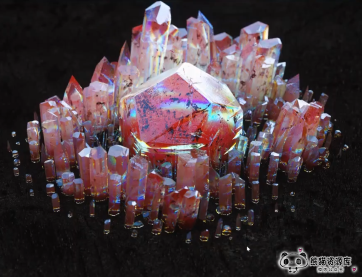 用了它，水晶/钻石效果再也不愁了~C4D水晶石效果预设（含教程）【1237期】