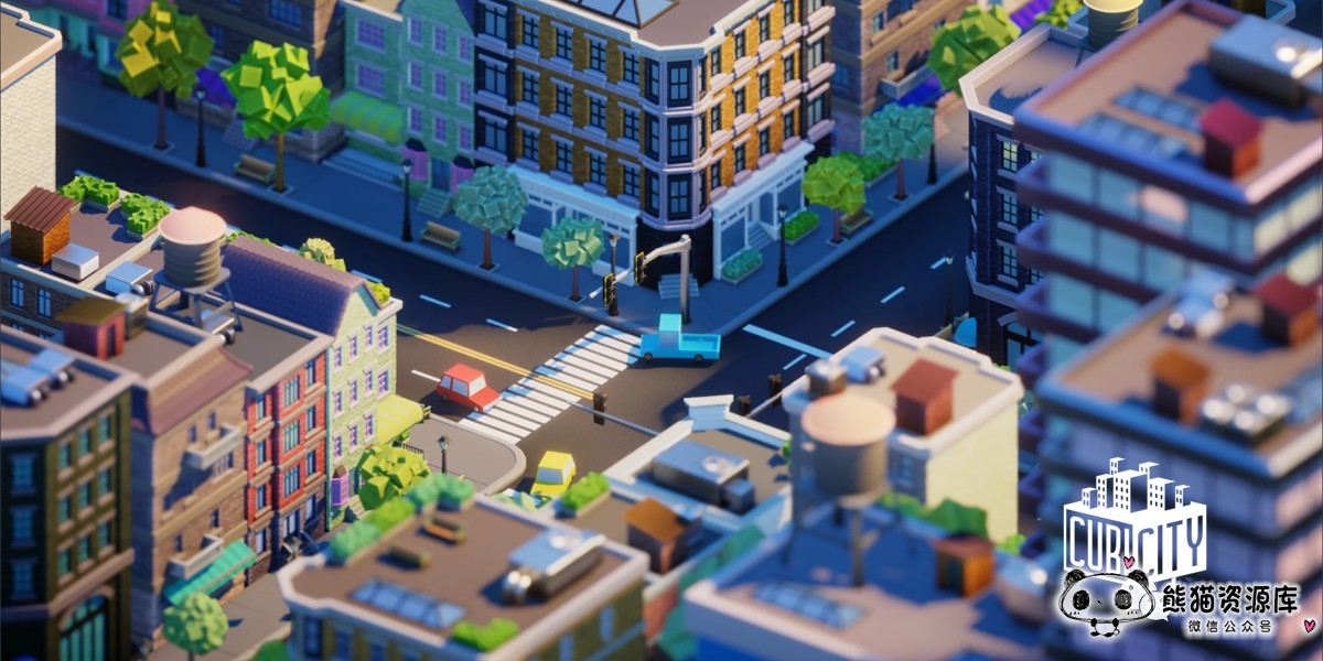无敌！Blender卡通城市3D资产库！很香【1657期】