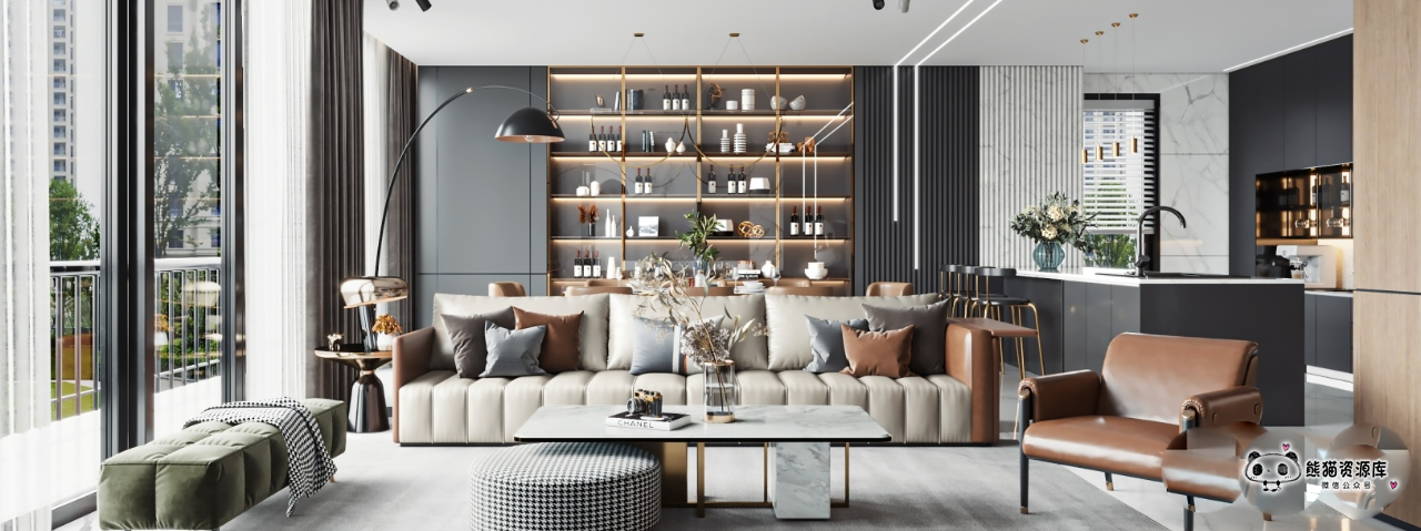 113个室内客厅场景模型3DMAX文件含贴图【1755期】