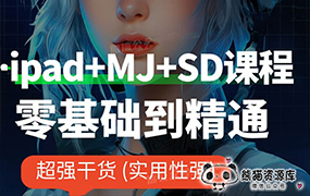 Procreate+Mj+SD零基础到精通Midjourney课程Stable Diffusion课程AIGC绘画AI绘画【2160期】