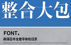 森泽日本全套字体包日系欧楷新海诚字体地铁宋风格【1840期】